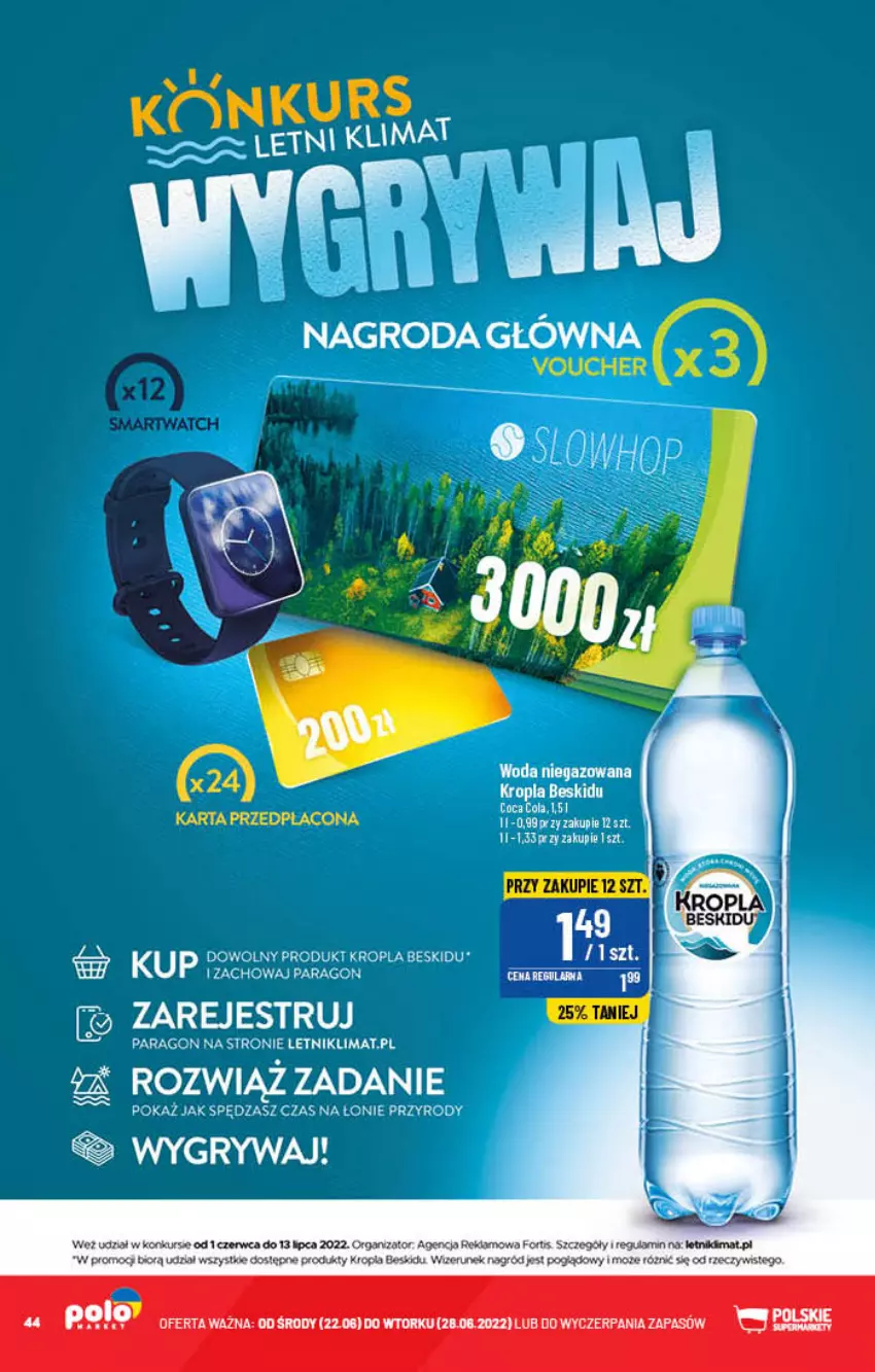 Gazetka promocyjna PoloMarket - Gazetka pomocyjna - ważna 22.06 do 28.06.2022 - strona 44 - produkty: Smartwatch