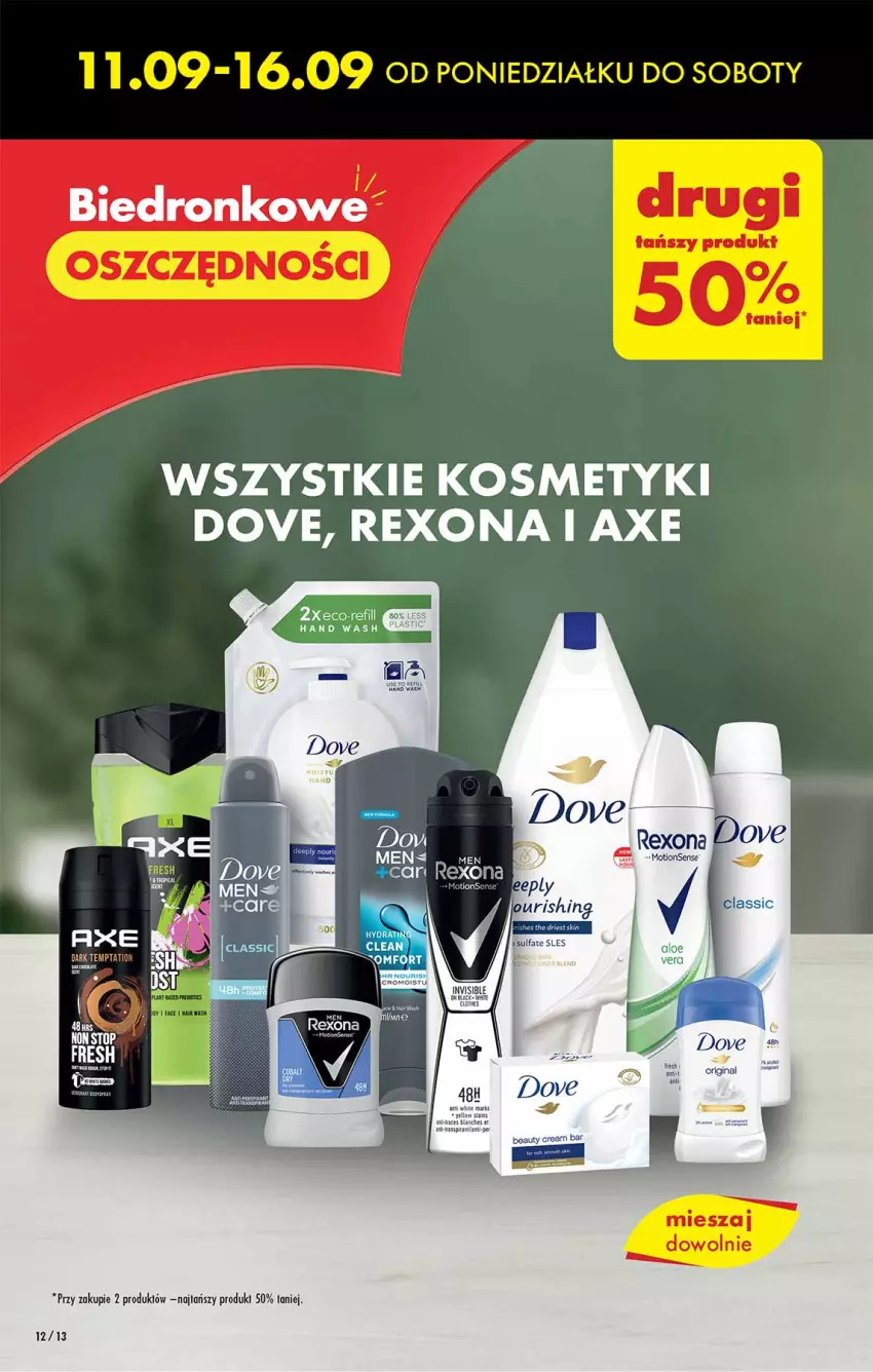 Gazetka promocyjna Biedronka - Od czwartku - ważna 14.09 do 20.09.2023 - strona 12 - produkty: Dove, Fa, Rexona