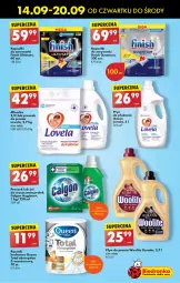 Gazetka promocyjna Biedronka - Od czwartku - Gazetka - ważna od 20.09 do 20.09.2023 - strona 55 - produkty: Płyn do prania, Finish, Lovela, Proszek do prania, Woolite, Mleczko, Płyn do płukania, Ręcznik, Calgon, Zmywarki, LG, Fa