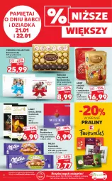 Gazetka promocyjna Kaufland - OFERTA TYGODNIA - Gazetka - ważna od 19.01 do 19.01.2022 - strona 12 - produkty: Piec, Praliny, Lindor, Kret, Czekolada, Ferrero, Bomboniera, Mięta, Lindt, Milka