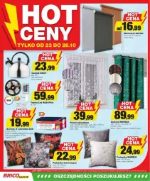 Gazetka promocyjna Bricomarche - Gazetka - ważna od 28.10 do 28.10.2024 - strona 1 - produkty: Sok, Rum, Gry, Czajnik, Poduszka dekoracyjna, Zasłona, Firana, Poduszka