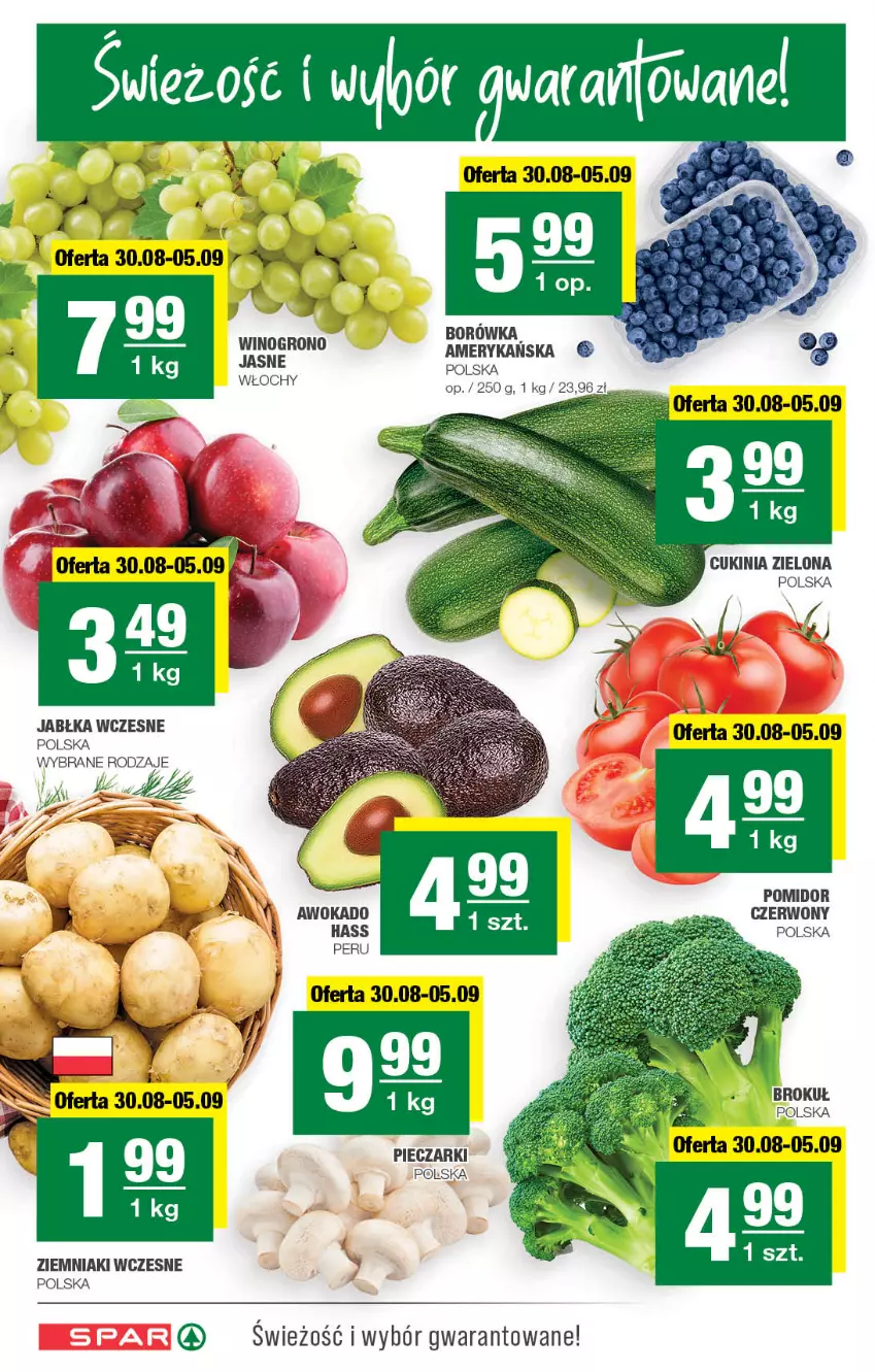 Gazetka promocyjna Spar - Spar - ważna 27.08 do 06.09.2023 - strona 2 - produkty: Borówka, Jabłka, Piec, Wino, Ziemniaki