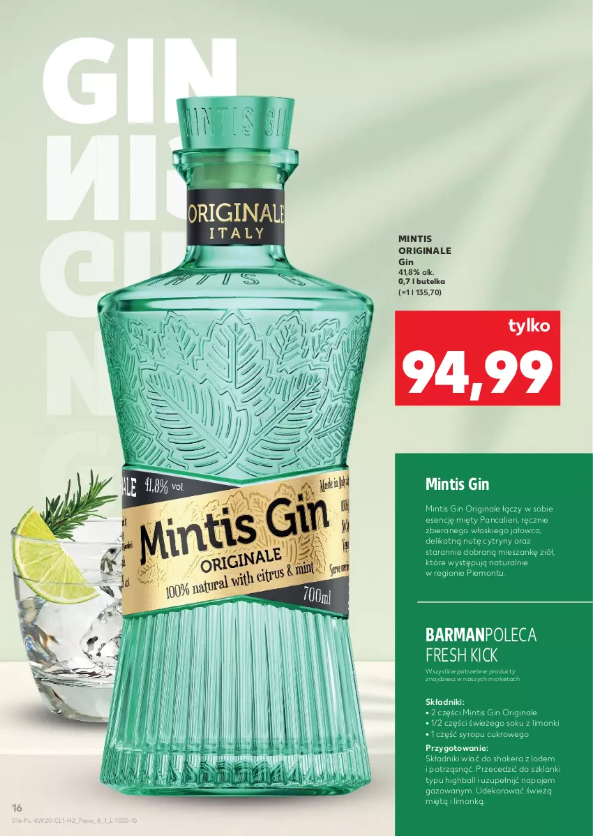 Gazetka promocyjna Kaufland - Barek Kauflandu - ważna 14.05 do 27.05.2026 - strona 16 - produkty: Cytryny, Gin, Lanki, Napoje, Sok, Syrop