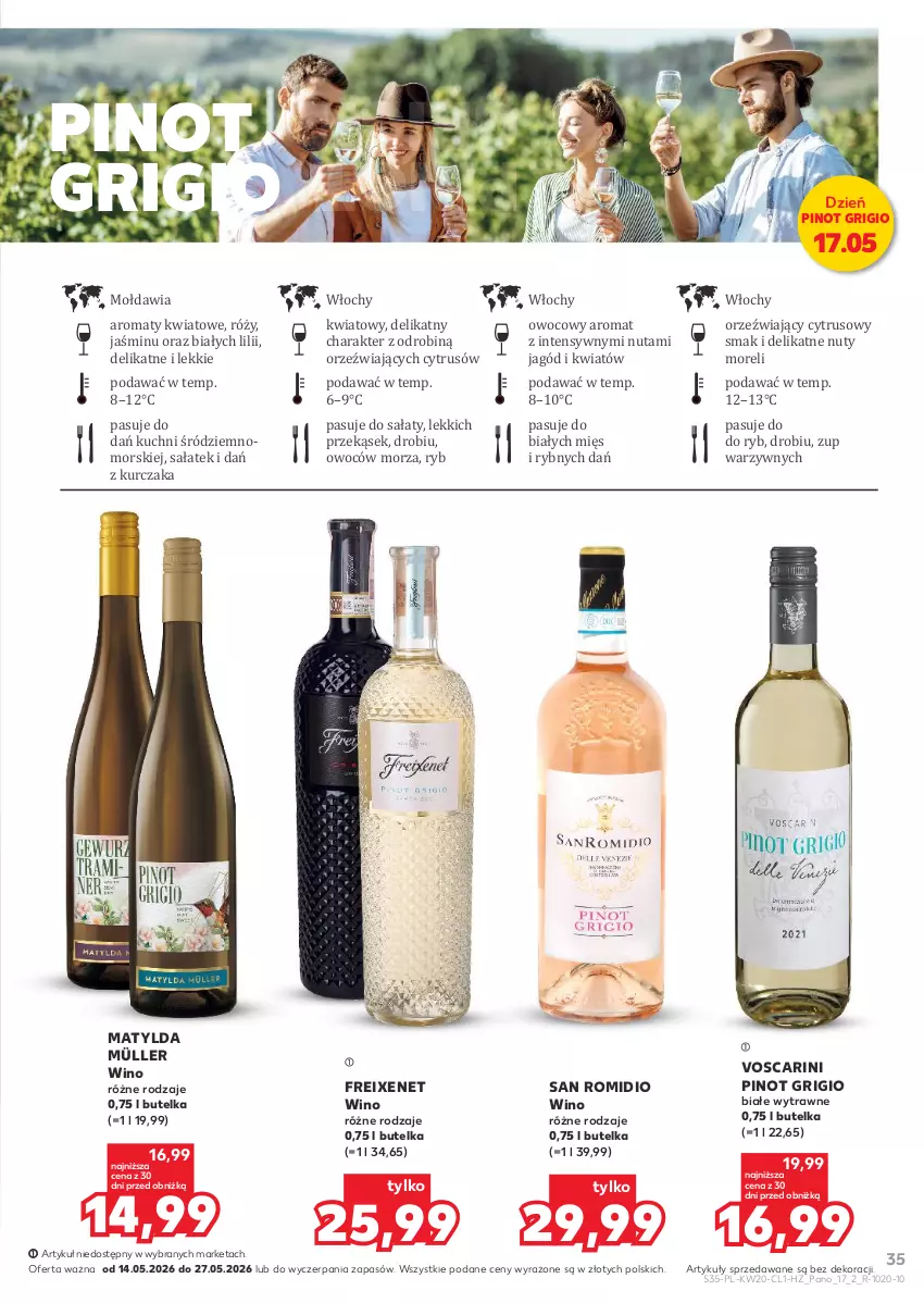 Gazetka promocyjna Kaufland - Barek Kauflandu - ważna 14.05 do 27.05.2026 - strona 35 - produkty: Kurczak, Müller, Nuty, Pinot Grigio, Sałat, Wino