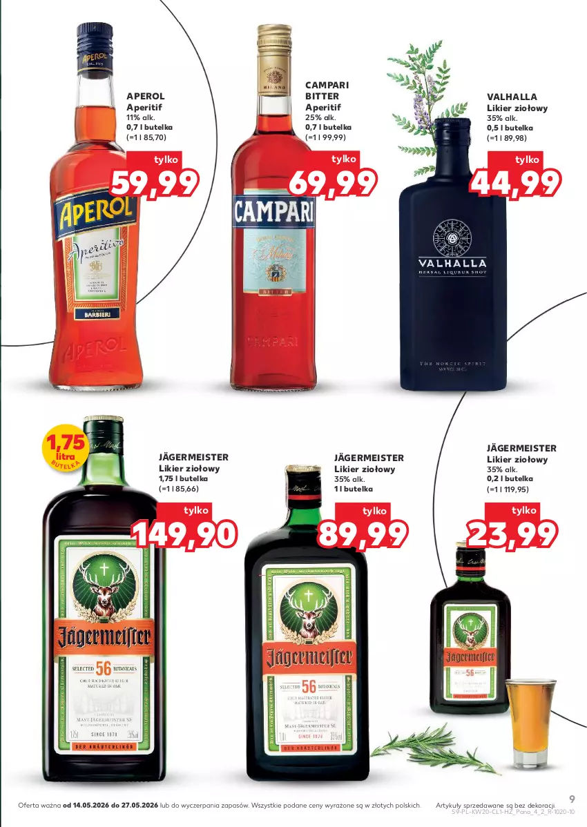 Gazetka promocyjna Kaufland - Barek Kauflandu - ważna 14.05 do 27.05.2026 - strona 9 - produkty: Aperol, Likier