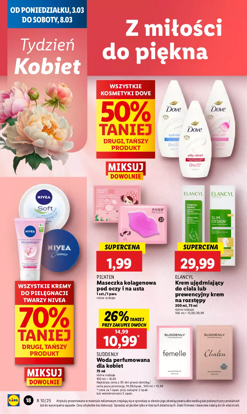 Gazetka promocyjna Lidl - GAZETKA - ważna 03.03 do 05.03.2025 - strona 24 - produkty: Dove, Kolagen, Nivea, Perfum, Woda, Woda perfumowana