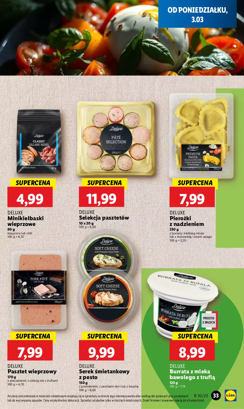 Gazetka promocyjna Lidl - GAZETKA - ważna 03.03 do 05.03.2025 - strona 39 - produkty: Bazyl, Burrata, LEGO, Pasztet, Pesto, Piec, Pieczarka, Ser, Serek