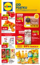 Gazetka promocyjna Lidl - GAZETKA - Gazetka - ważna od 14.11 do 14.11.2021 - strona 1 - produkty: Piwa, Kurczak, Sok, Ser, Por, Gra, Papryka czerwona, Papryka, Mlekovita, Pomarańcze, Czekolada, Deser, Mleko, Fa
