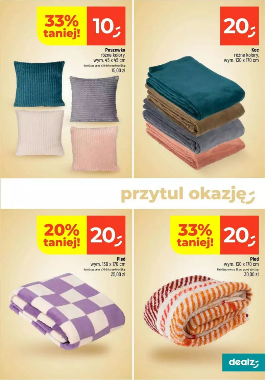 Gazetka promocyjna Dealz - ważna 04.11 do 09.11.2024 - strona 3 - produkty: Koc, Pled, Poszewka