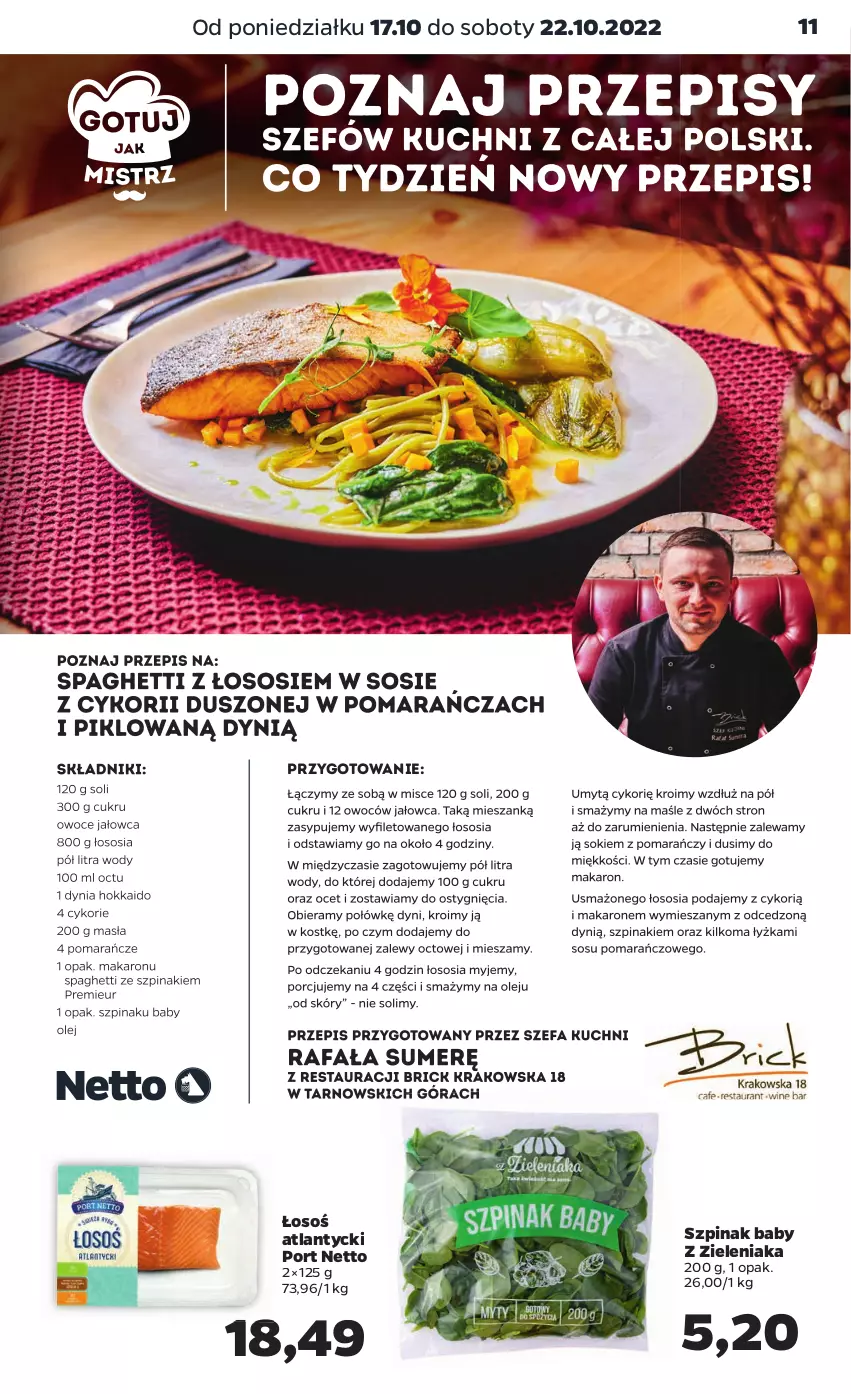 Gazetka promocyjna Netto - Artykuły spożywcze - ważna 17.10 do 22.10.2022 - strona 11 - produkty: Por, Szpinak