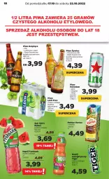 Gazetka promocyjna Netto - Artykuły spożywcze - Gazetka - ważna od 22.10 do 22.10.2022 - strona 18 - produkty: Piwa, Piwo, Książęce, Sok, Gin, Gra, Napój energetyczny, Ananas, Heineken, Tiger, Tymbark, Kubuś, Napój, Nektar, Hortex