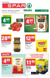 Gazetka promocyjna Spar - Spar-Mini - Gazetka - ważna od 15.10 do 15.10.2025 - strona 1 - produkty: Piwo, Torebka, Kawa rozpuszczalna, Top, Chipsy, Kawa, Herbata czarna, Tatra, Lipton, Jacobs, Herbata