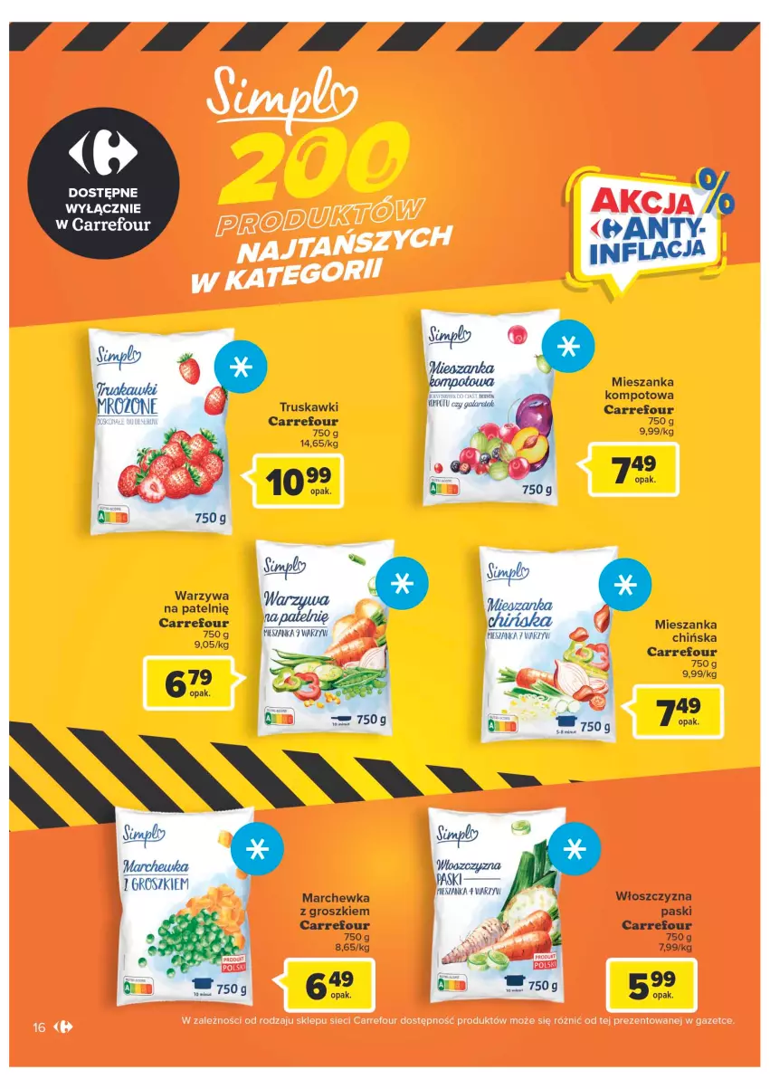 Gazetka promocyjna Carrefour - Gazetka Marki własne Carrefour - ważna 10.01 do 29.01.2023 - strona 16 - produkty: Marchewka, Truskawki, Warzywa