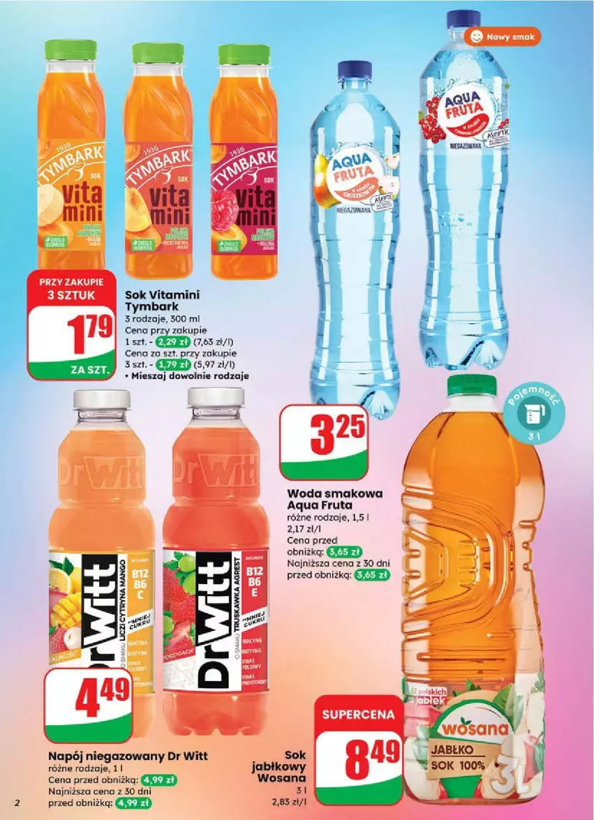 Gazetka promocyjna Dino - ważna 16.07 do 22.07.2025 - strona 12 - produkty: Napój, Napój niegazowany, Sok, Woda, Wosana