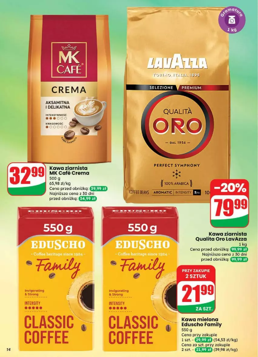 Gazetka promocyjna Dino - ważna 16.07 do 22.07.2025 - strona 6 - produkty: Aksam, Fa, Kawa, Kawa mielona, Kawa ziarnista, Lavazza, Por