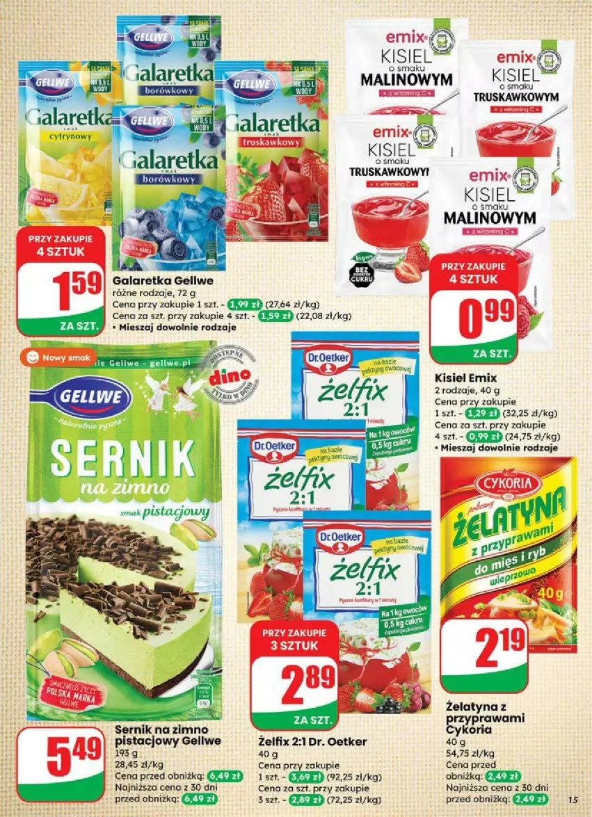 Gazetka promocyjna Dino - ważna 16.07 do 22.07.2025 - strona 7 - produkty: Dr. Oetker, Gala, Galaretka, Kisiel, Ser