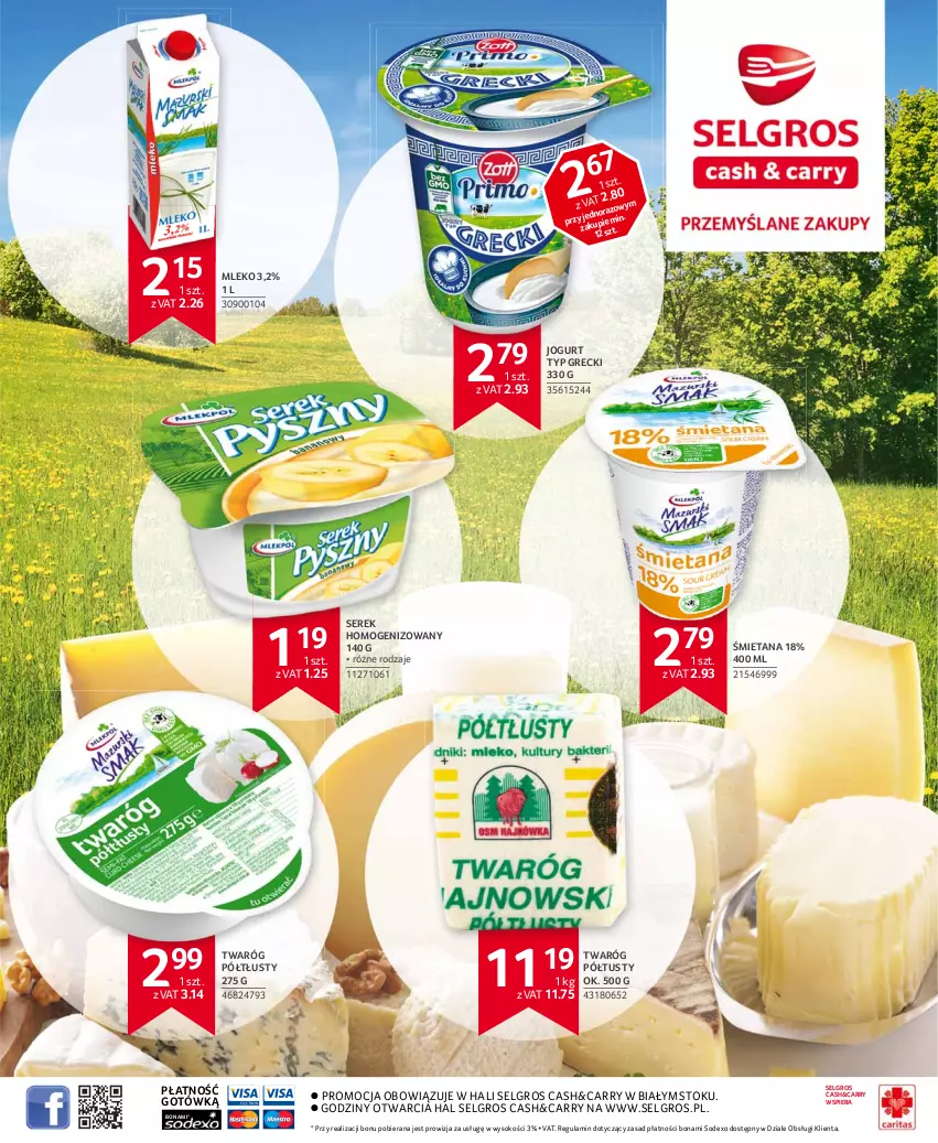 Gazetka promocyjna Selgros - Extra Oferta - ważna 01.02 do 28.02.2021 - strona 39 - produkty: Jogurt, LG, Mleko, Ser, Serek, Serek homogenizowany, Sok, Twaróg, Twaróg półtłusty