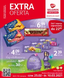 Gazetka promocyjna Selgros - Extra Oferta - Gazetka - ważna od 28.02 do 28.02.2021 - strona 1 - produkty: Ciastka, Ser, Tran, Czekolada, Delicje, Milka, LG, Fa