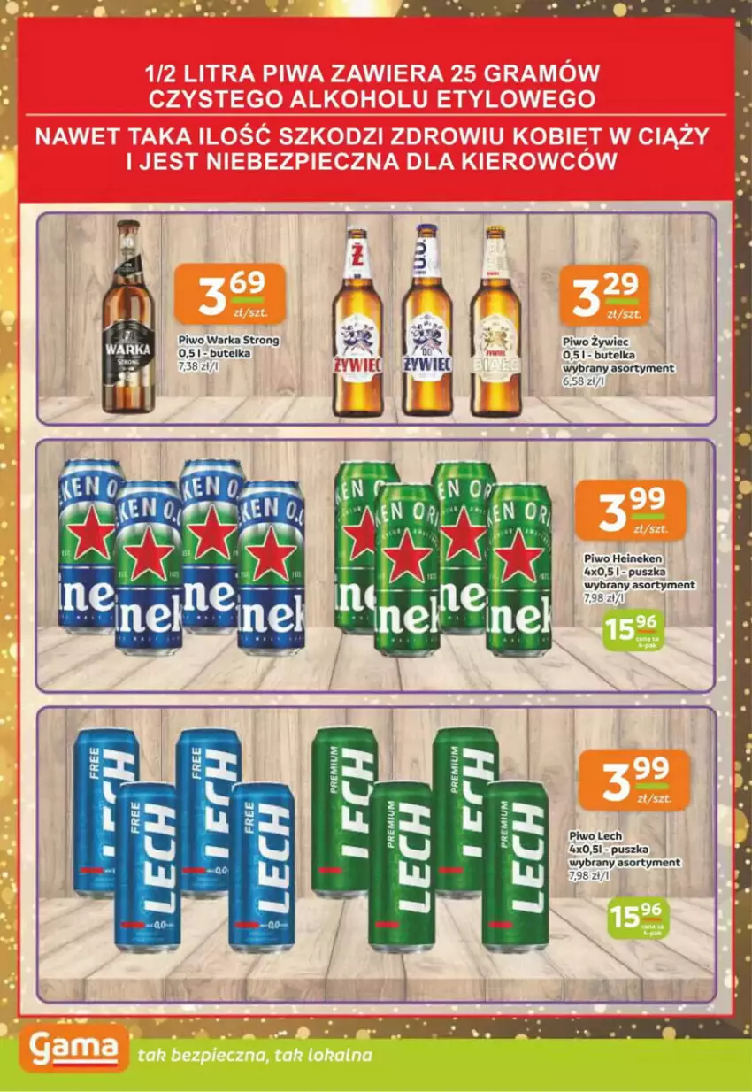 Gazetka promocyjna Gama - ważna 02.01 do 14.01.2025 - strona 4 - produkty: Heineken, Piwo, Warka