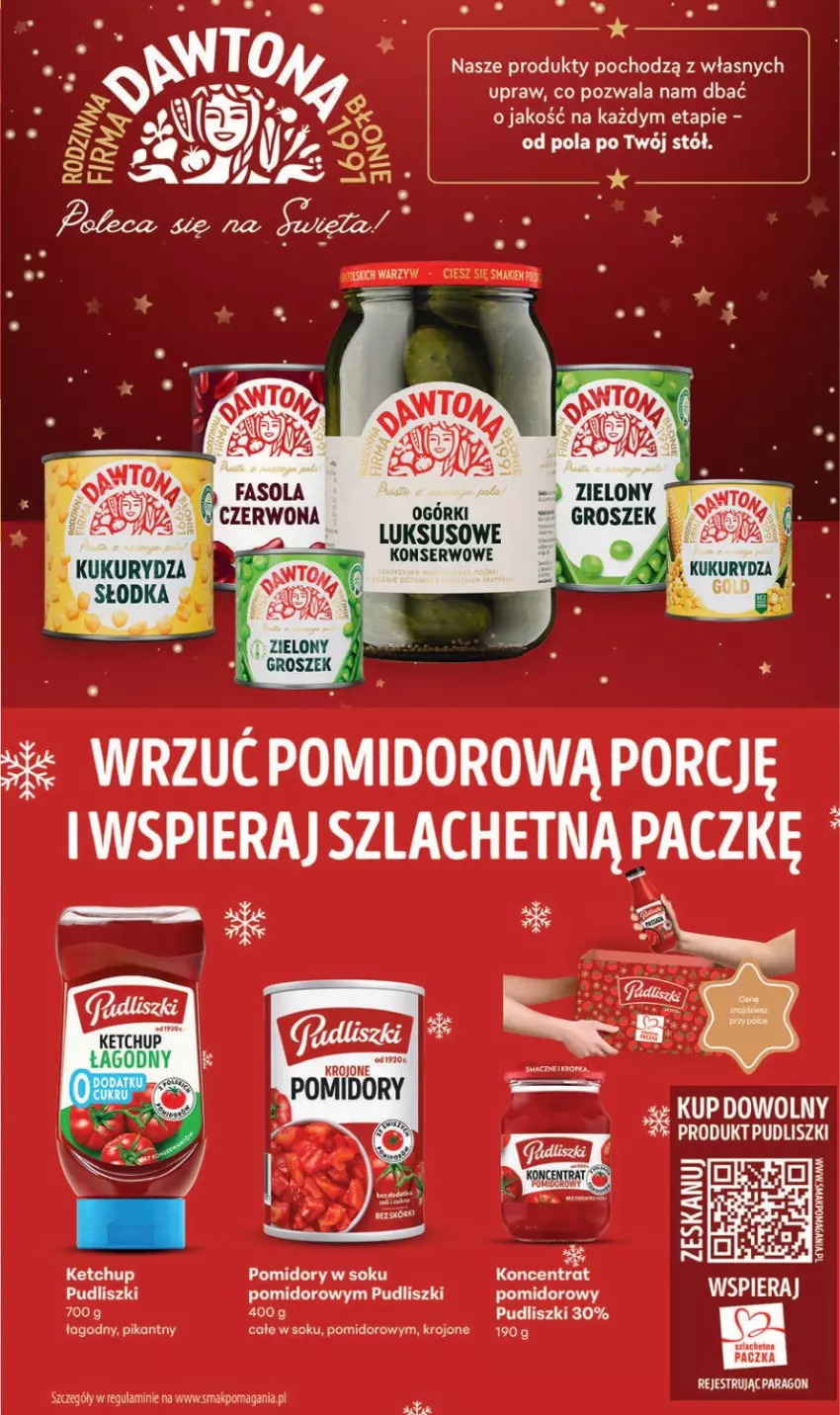 Gazetka promocyjna Delikatesy Centrum - Katalog Przepisy na Bliskie Święta Franczyza DC48-DC49-DC50 - ważna 27.11 do 17.12.2025 - strona 17 - produkty: Groszek, Ketchup, Kukurydza, Pomidory, Pudliszki, Sok, Stół