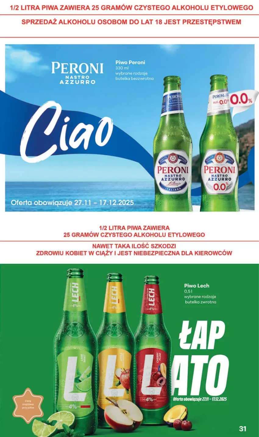 Gazetka promocyjna Delikatesy Centrum - Katalog Przepisy na Bliskie Święta Franczyza DC48-DC49-DC50 - ważna 27.11 do 17.12.2025 - strona 31 - produkty: Piwo