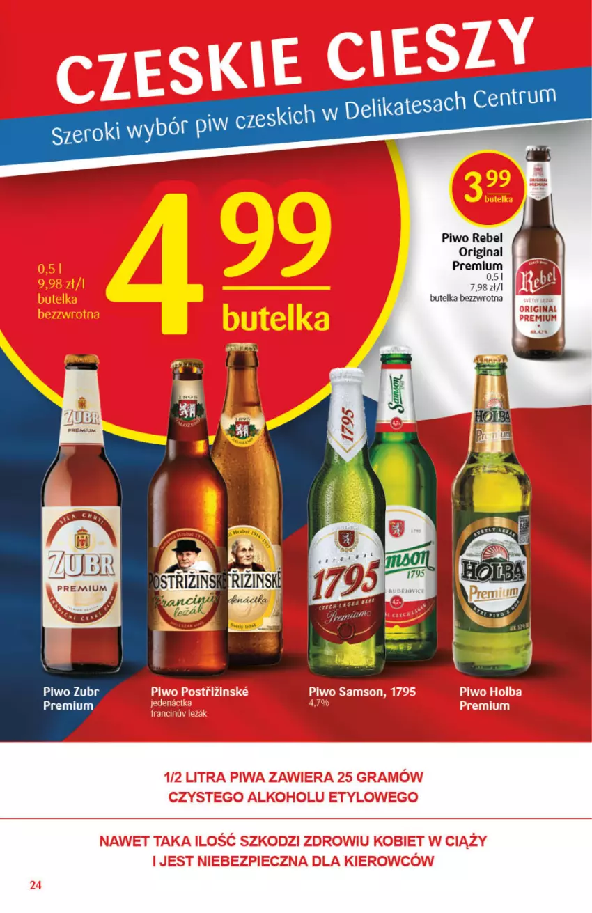 Gazetka promocyjna Delikatesy Centrum - Gazetka Delikatesy Centrum - ważna 24.06 do 30.06.2021 - strona 24 - produkty: Gin, Piwo