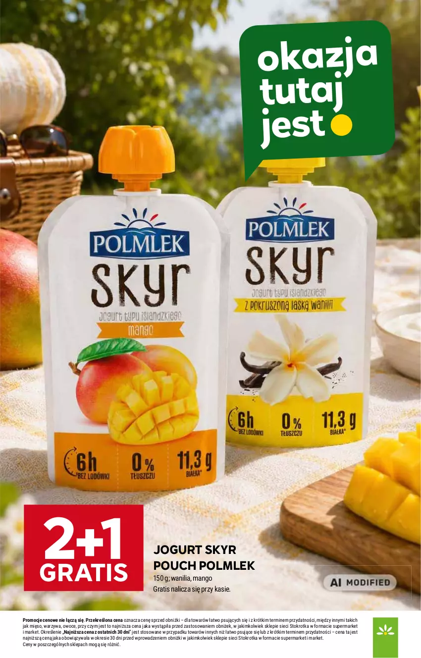 Gazetka promocyjna Stokrotka - Market - ważna 20.08 do 26.08.2026 - strona 10 - produkty: Gra, Jogurt, Mango, Mięso, Owoce, POLMLEK, Warzywa
