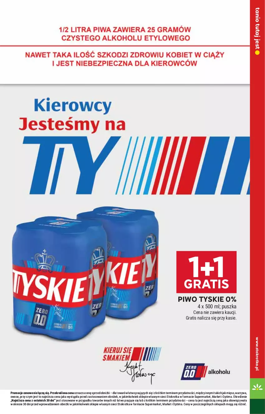 Gazetka promocyjna Stokrotka - Market - ważna 20.08 do 26.08.2026 - strona 21 - produkty: Gra, Mięso, Optima, Owoce, Piwo, Tyskie, Warzywa