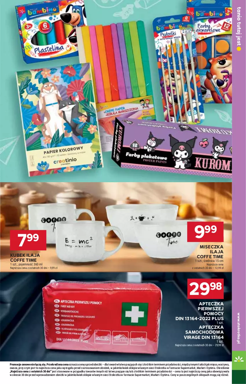Gazetka promocyjna Stokrotka - Market - ważna 20.08 do 26.08.2026 - strona 29 - produkty: Apteczka samochodowa, Kubek, Mięso, Miseczka, Optima, Owoce, Warzywa