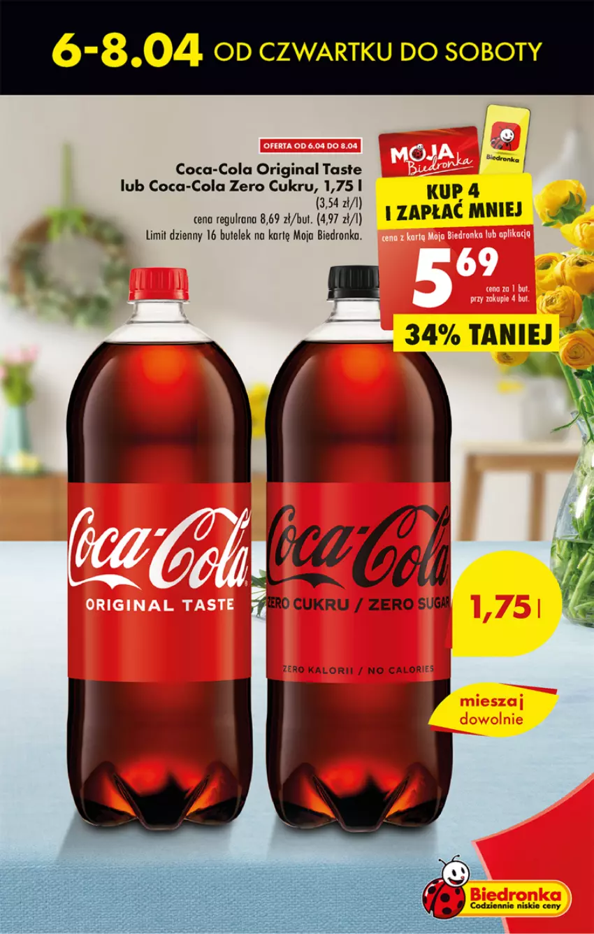 Gazetka promocyjna Biedronka - ważna 06.04 do 12.04.2023 - strona 13 - produkty: Coca-Cola, Gin