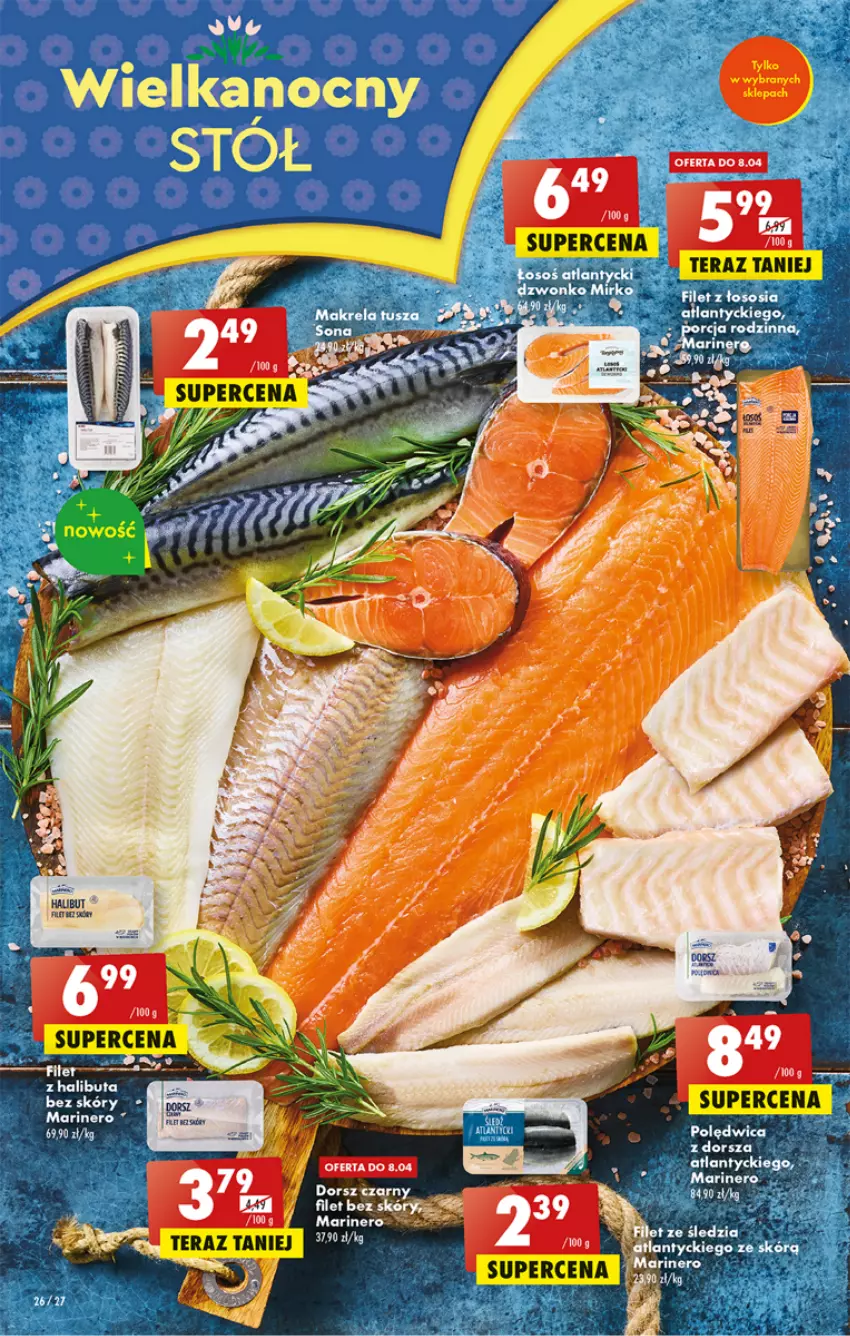 Gazetka promocyjna Biedronka - ważna 06.04 do 12.04.2023 - strona 26 - produkty: Dorsz, Fa, Halibut, Kije, Por