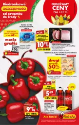 Gazetka promocyjna Biedronka - Gazetka - ważna od 12.04 do 12.04.2023 - strona 1 - produkty: Gin, Jaja, Papryka, Coca-Cola, , Schab wieprzowy, Masło