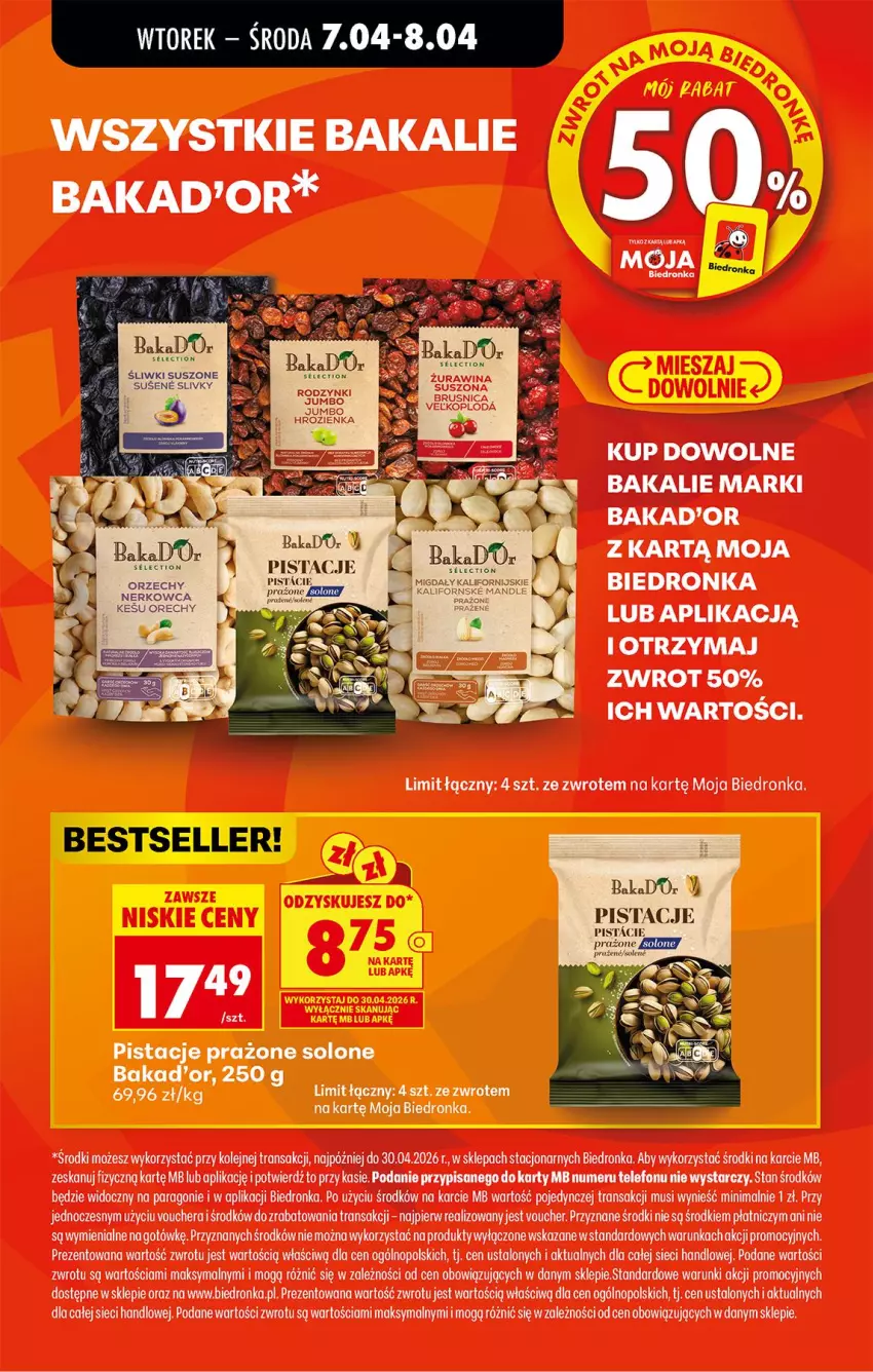 Gazetka promocyjna Biedronka - Od Wtorku - ważna 07.04 do 11.04.2026 - strona 20 - produkty: Mus, Olej, Pistacje, Telefon, Tran