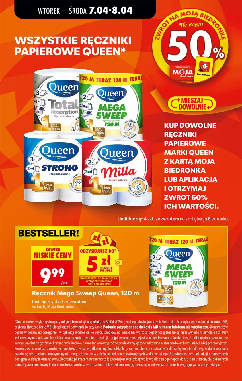 Gazetka promocyjna Biedronka - Od Wtorku - ważna 07.04 do 11.04.2026 - strona 21 - produkty: Mus, Olej, Papier, Ręcznik, Ręczniki papierowe, Telefon, Tran