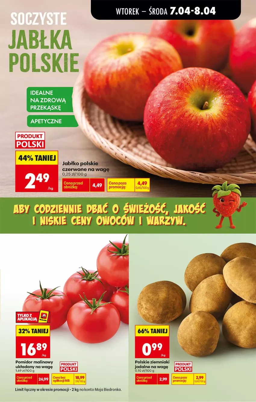 Gazetka promocyjna Biedronka - Od Wtorku - ważna 07.04 do 11.04.2026 - strona 23 - produkty: Pomidor malinowy, Ziemniaki