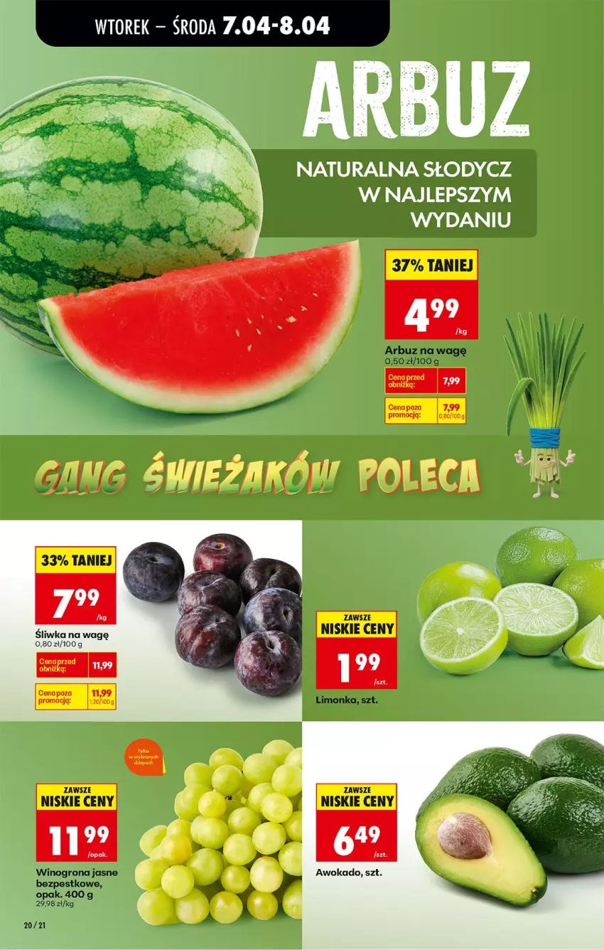 Gazetka promocyjna Biedronka - Od Wtorku - ważna 07.04 do 11.04.2026 - strona 24 - produkty: Arbuz, Fa, Limonka