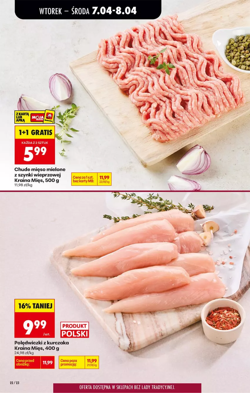 Gazetka promocyjna Biedronka - Od Wtorku - ważna 07.04 do 11.04.2026 - strona 28 - produkty: Kurczak, Mięso, Mięso mielone, Mięso mielone z szynki, Polędwiczki z kurczaka