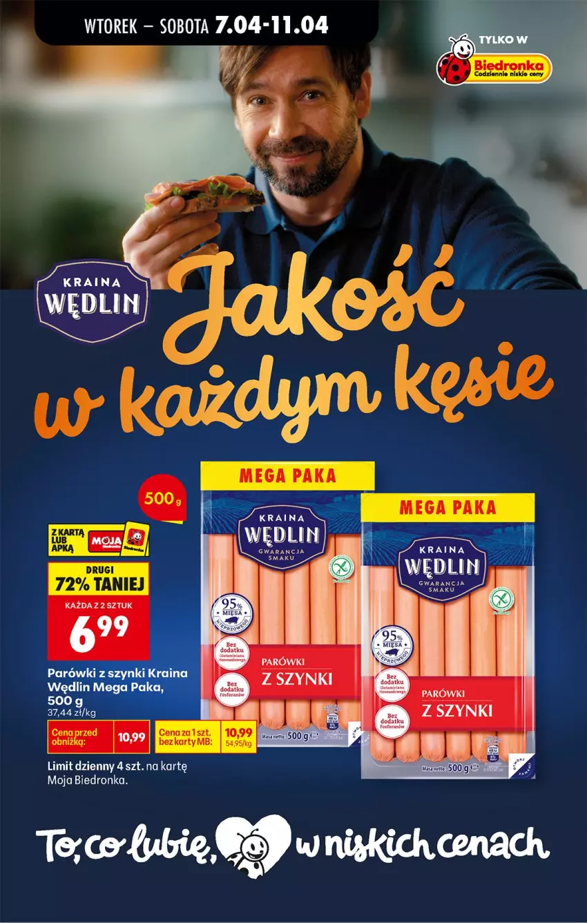 Gazetka promocyjna Biedronka - Od Wtorku - ważna 07.04 do 11.04.2026 - strona 38 - produkty: Parówki