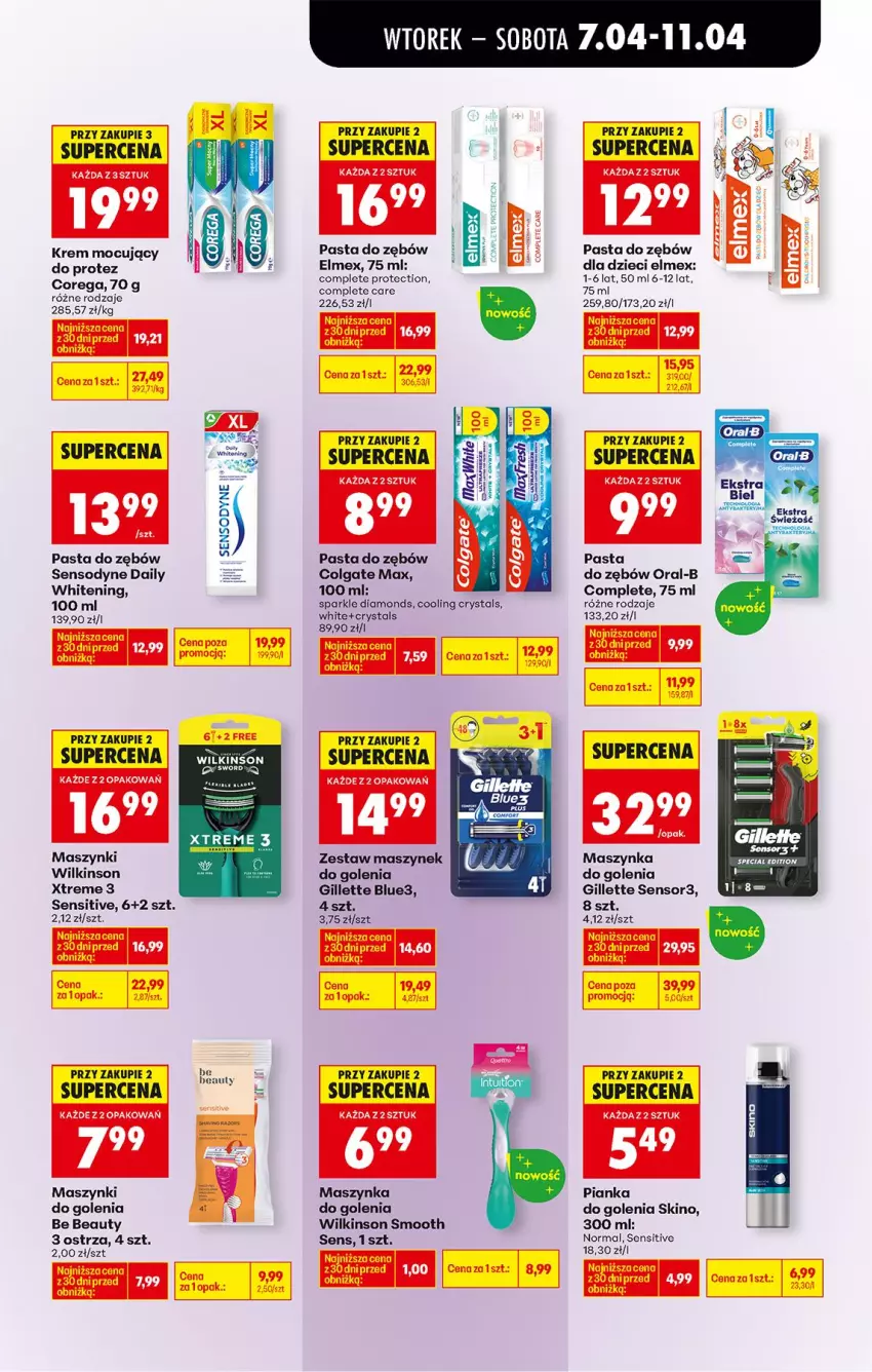 Gazetka promocyjna Biedronka - Od Wtorku - ważna 07.04 do 11.04.2026 - strona 69 - produkty: Be Be, Colgate, Corega, Dzieci, Elmex, Fa, Gillette, Kask, LG, Mars, Maszynka, Maszynka do golenia, Pasta do zębów, Pianka do golenia, Sensodyne, Szynka