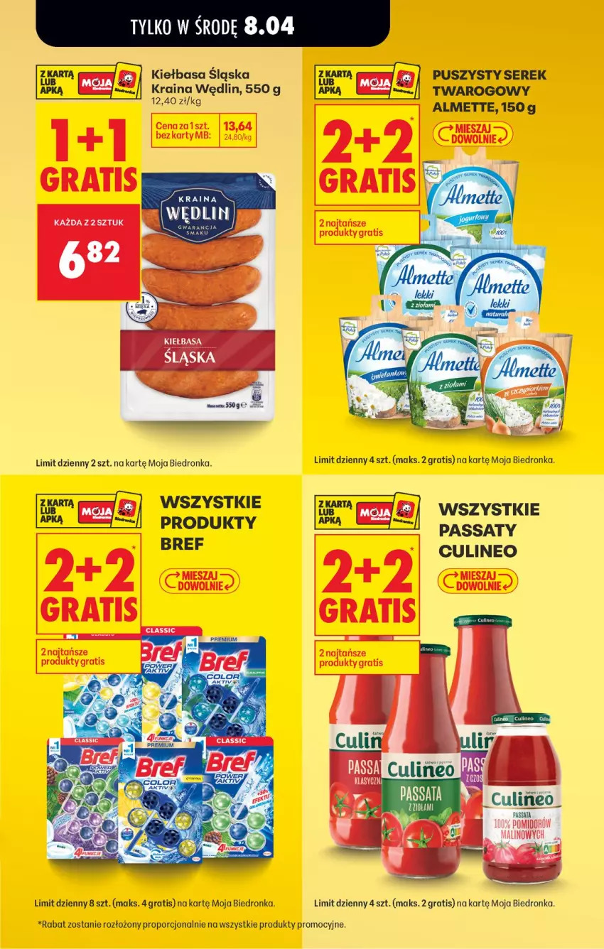 Gazetka promocyjna Biedronka - Od Wtorku - ważna 07.04 do 11.04.2026 - strona 7 - produkty: Bref, Gra, Kiełbasa, Kiełbasa śląska, Por, Ser, Serek, Serek twarogowy