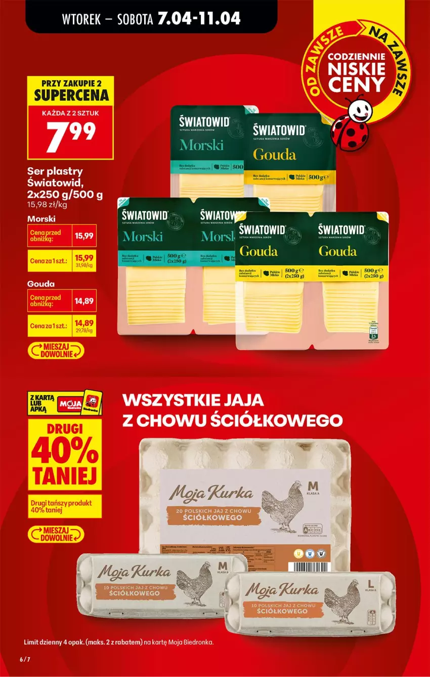 Gazetka promocyjna Biedronka - Od Wtorku - ważna 07.04 do 11.04.2026 - strona 8 - produkty: Fa, Gouda, Mleko, Por, Ser