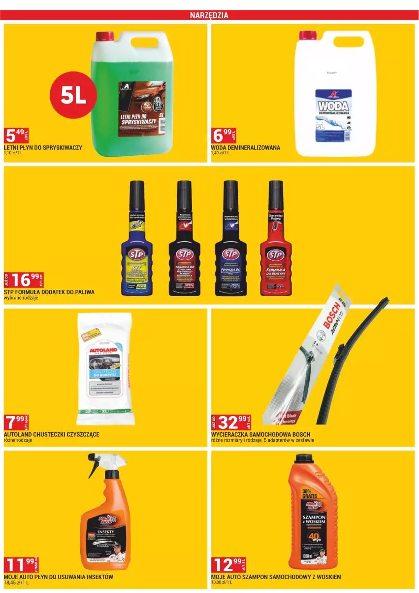 Gazetka promocyjna Merkury Market - ważna 01.08 do 31.08.2024 - strona 33 - produkty: Bosch, Chusteczki, Płyn do spryskiwaczy, STP, Szampon