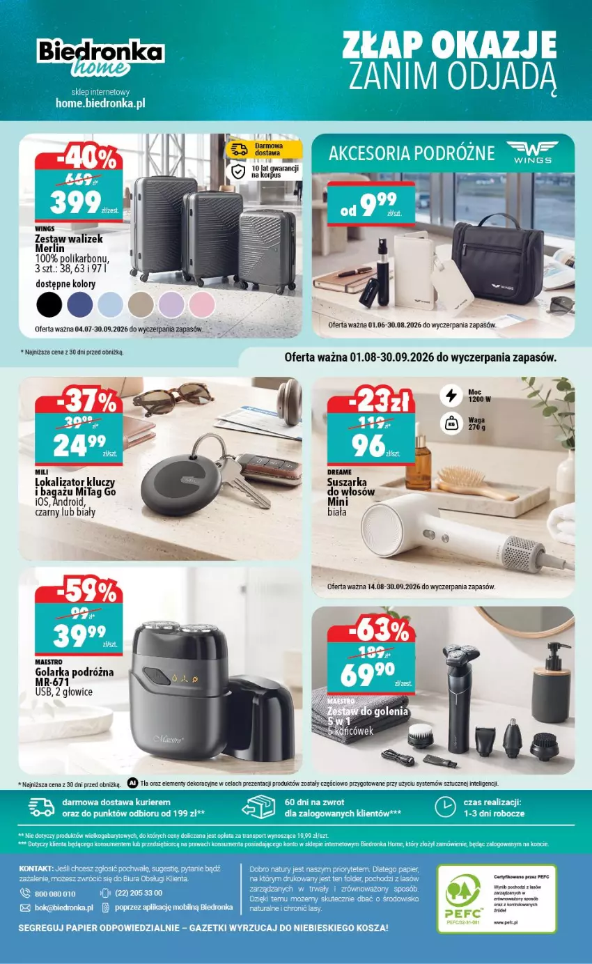 Gazetka promocyjna Biedronka - Biedronka Home - ważna 22.08 do 29.08.2026 - strona 6 - produkty: Golarka
