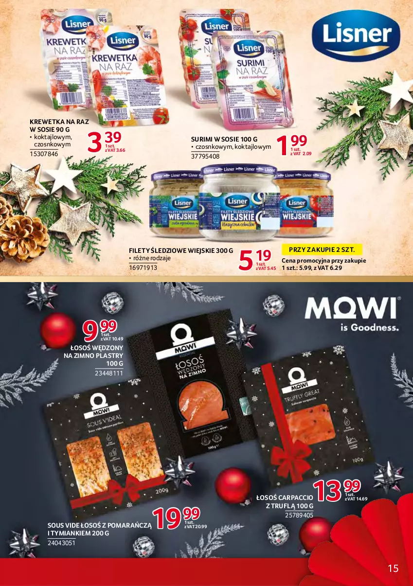 Gazetka promocyjna Selgros - Debiuty w Selgros - ważna 02.12 do 15.12.2021 - strona 15 - produkty: Carpaccio, Sos, Surimi