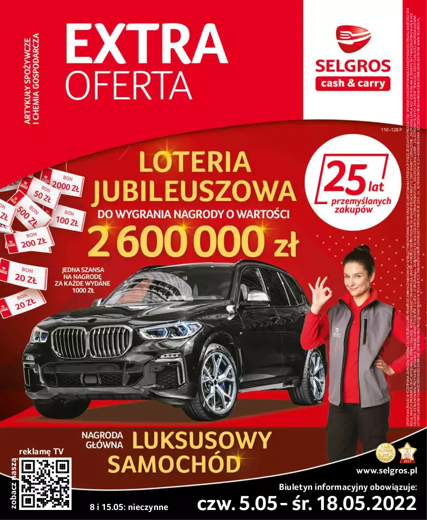 Gazetka promocyjna Selgros - Extra Oferta - ważna 01.05 do 31.05.2022 - strona 1 - produkty: Fa, Fortuna, LG, Samochód, Tran