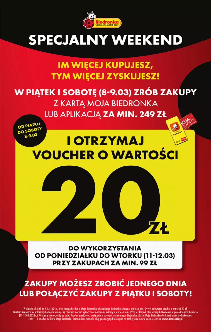 Gazetka promocyjna Biedronka - Specjalny weekend - ważna 08.03 do 09.03.2024 - strona 1 - produkty: Olej