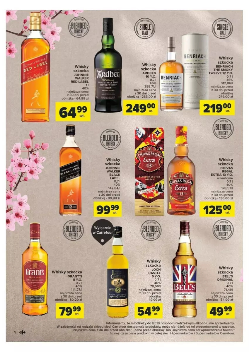 Gazetka promocyjna Carrefour - ważna 02.04 do 13.04.2024 - strona 7 - produkty: Bell, Gin, Gra, Grant's, Koc, Lack, LG, Whisky