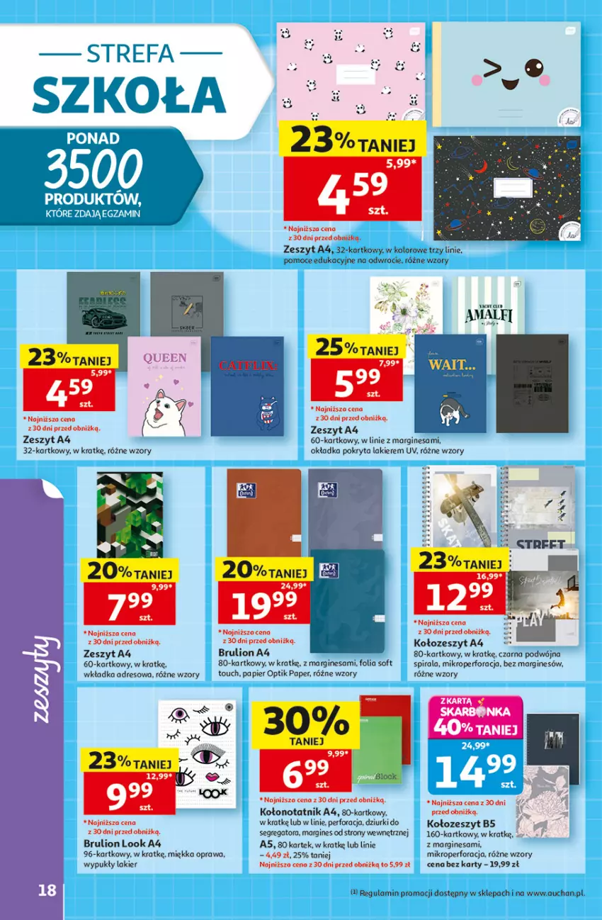 Gazetka promocyjna Auchan - Szkoła Hipermarket - ważna 13.08 do 26.08.2026 - strona 18 - produkty: Dres, Gin, Lakier, Lion, Papier