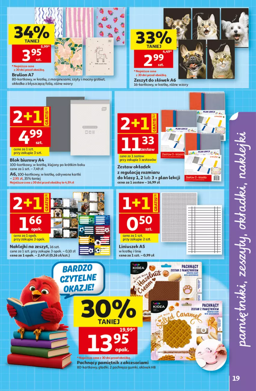 Gazetka promocyjna Auchan - Szkoła Hipermarket - ważna 13.08 do 26.08.2026 - strona 19 - produkty: Biuro, Gin, Klej, Lion, Pamiętnik