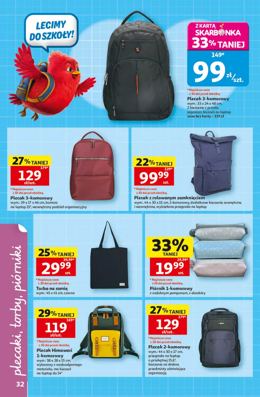 Gazetka promocyjna Auchan - Szkoła Hipermarket - ważna 13.08 do 26.08.2026 - strona 32 - produkty: Organizer, Piórnik, Plecak, Por, Top, Torba